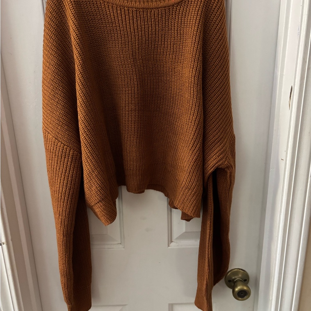 Cozy Brown Knit Sweater